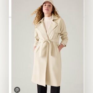 NWT Athleta Stellar Trench, Calcite Beige, XL